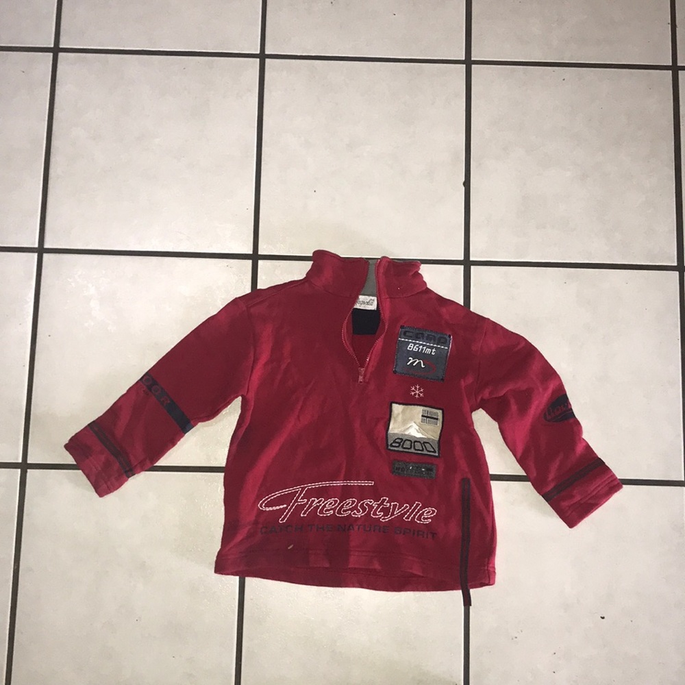 MAGNOLIA BRAND BOYS ZIP SWEATER MADE IN ITALY #416